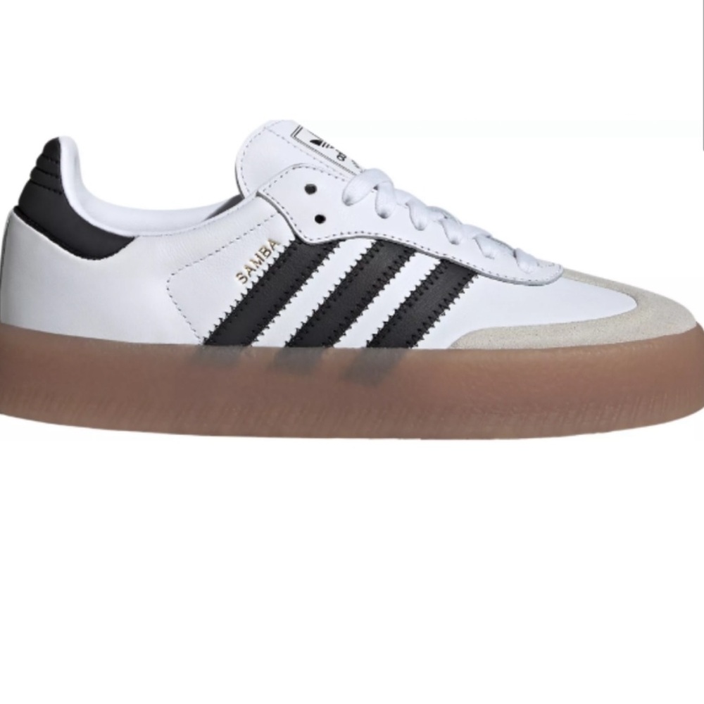 Adidas Samba White and Black Trainers